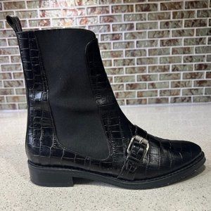 Opening Ceremony Luxor Embossed Black Boots Size 40